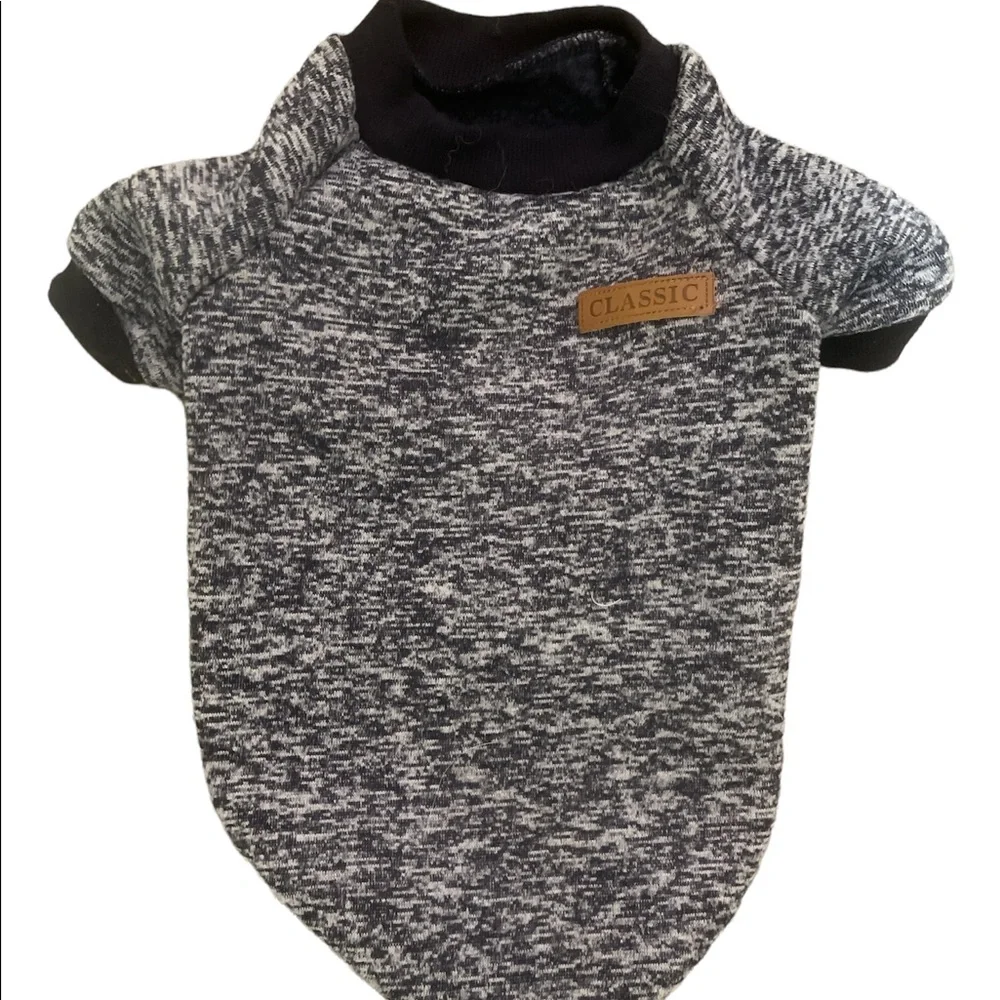 Blue Classic dog shirt.